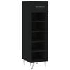 VidaXL Shoe Cabinet Black 30x35x105 Cm Engineered Wood 829669