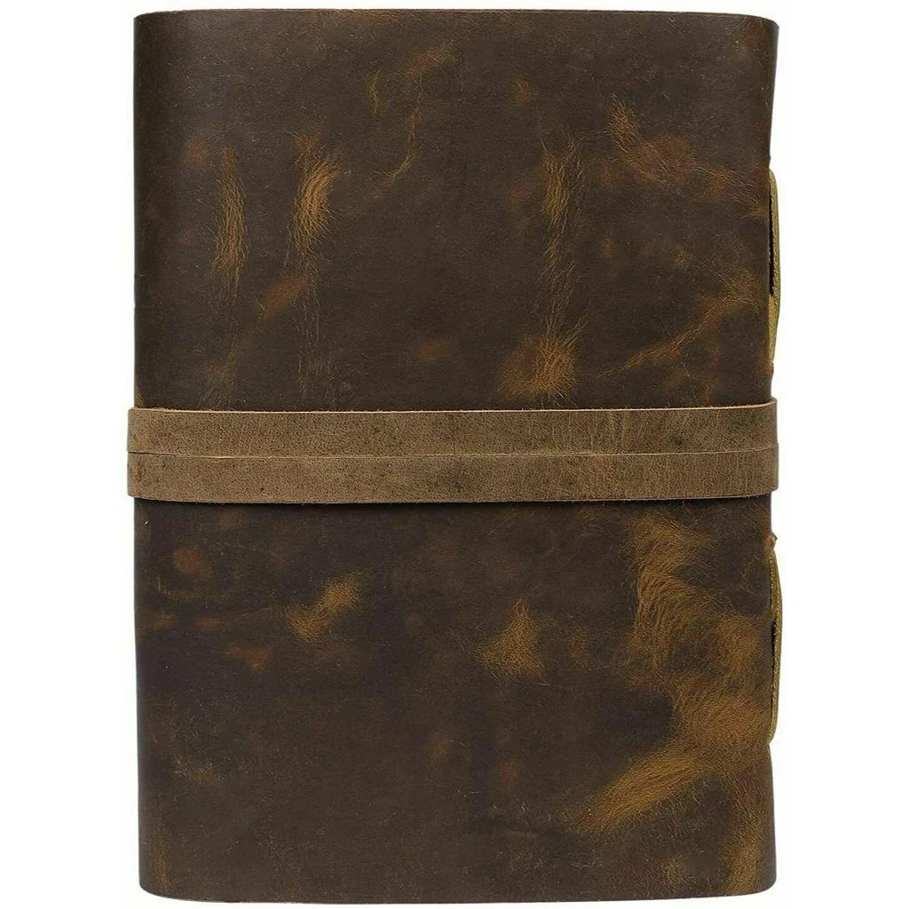 Leather bound Journal Vintage Genuine Leather Journal Handmade Deckle Edge Paper