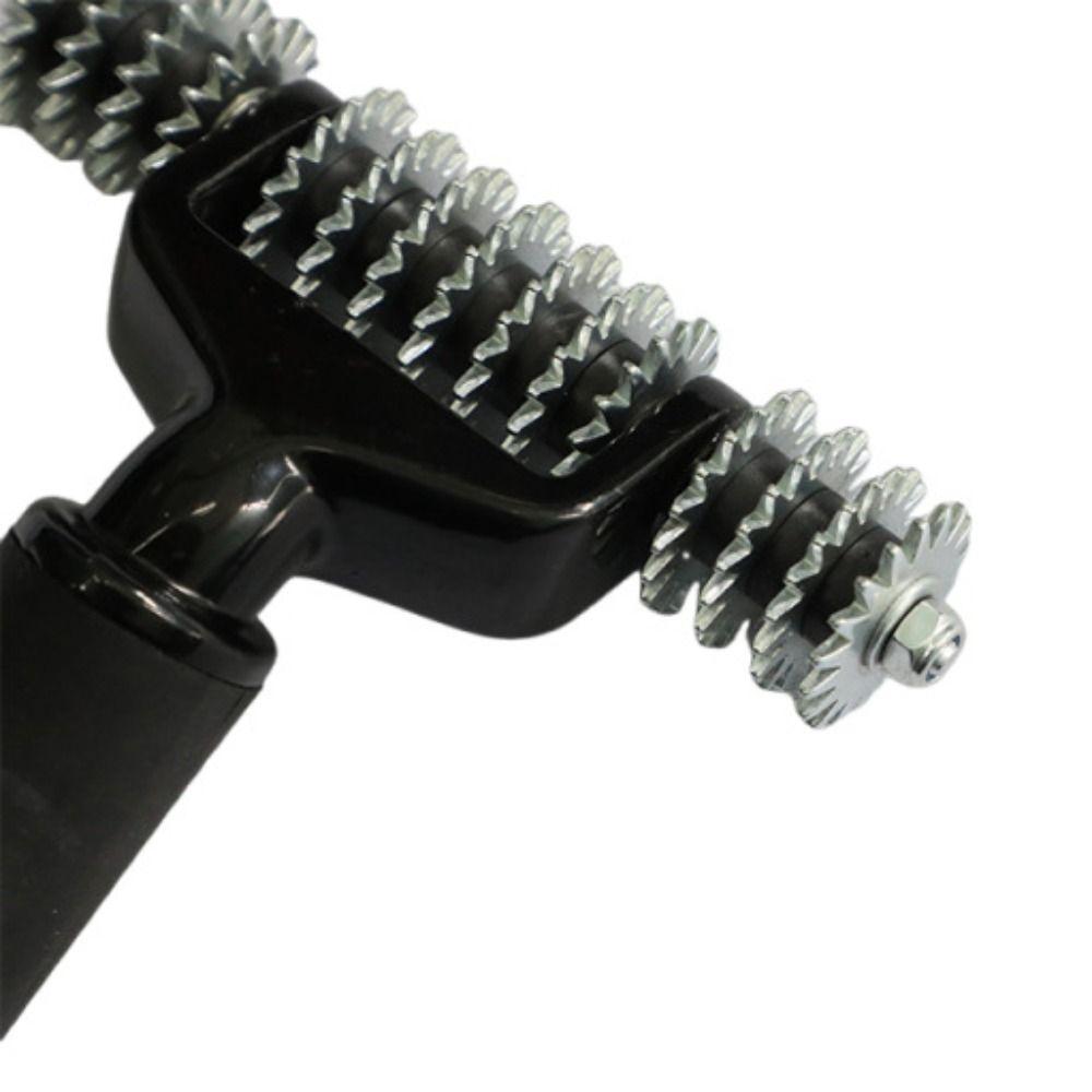 Solid Metal Wheel Carpet Seam Roller Serrated Toothed Roller  DIY Home Carpet Laying