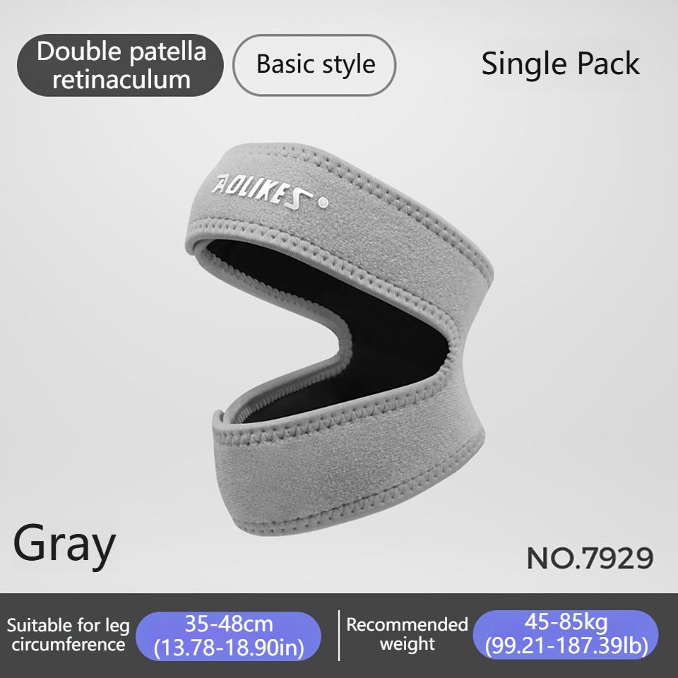 

AOLIKES 1PCS Patella Kneecap Band Adjustable Silica Gel Knee Tendon Strap Protector Knee Pad Running Sports Cycling Knee Support