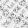 Smooth Chunky Bubble Initial letter Pendant Necklace Women Personality Jewelry Gold Balloon 26 Letter Necklaces