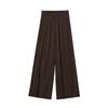 Pantaloni Dritti a Vita Alta Larghi da Donna con Elastico in Vita Vestibilità Comoda 2026