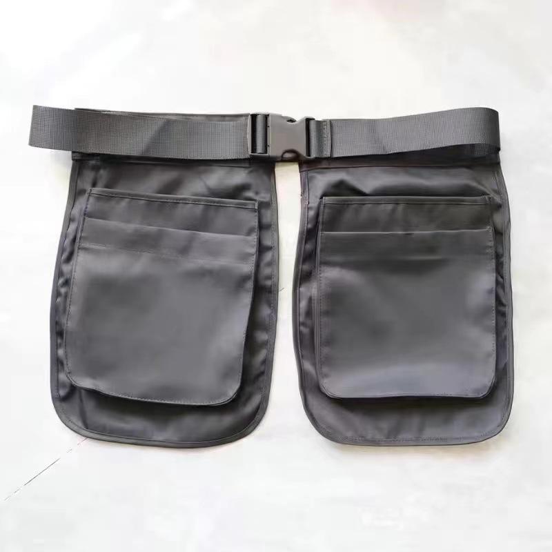 Outdoor Hiking Mountaineering Bag Multifunctional Multi-pocket Bag Canvas Apron Ins Bag Function Bag Large Capacity Waist Pack
