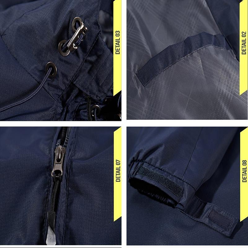 2024 Men Jacket Hooded Windbreaker Jacket Windproof and Waterproof Outdoor Windbreaker Jacket Men 6 Colors Available