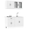 VidaXL Set of 4 "Lucca" Kitchen Furniture In White Engineered Wood 3314861