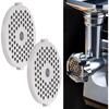 2Pcs Stainless Steel Meat Grinder Plates Discs, Replaceable Meat Grinder Blades Grinding Plate Round Hole for 5# B Type Grinder(3mm)