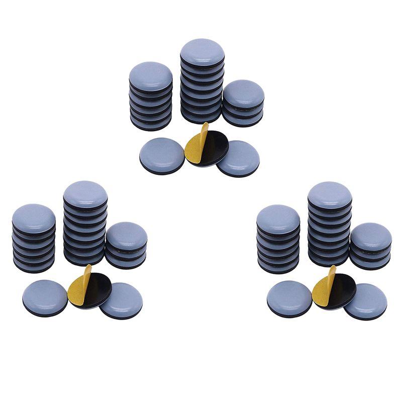 ABUL-72Pcs 25Mm Furniture Glides Self Adhesive Chair Leg PTFE Sliders For Furniture Easy Movers (Round)