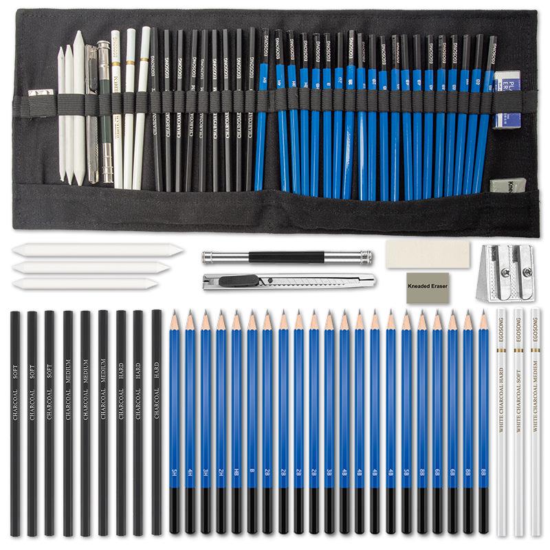 Professional Fine Arts Sketch & Colored Pencils Set - Creative Toolkit for Drawing & Painting