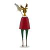 Metal Reindeer with Tree Ornament - 43cm