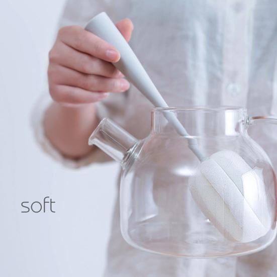 2 ks Kuchyň Sklenice na víno Láhev Káva Čaj Skleněný hrnek Houbička Kartáč Čisticí nástroj Výprodej Zboží