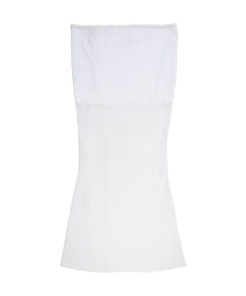 Don'T Ask My Plan Sunset Cozy Long Skirt White