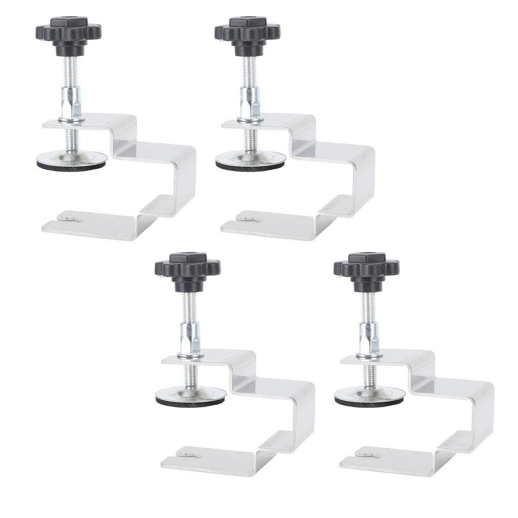 4PCS Drawer Fixing Clip Thickened Stainless Steel Non Slip Cabinet Drawer Installation Clamp