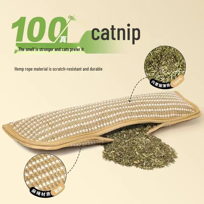 Catnip Teething Pillow: Wear-Resistant, Bite-Proof Toy for Cat Entertainment