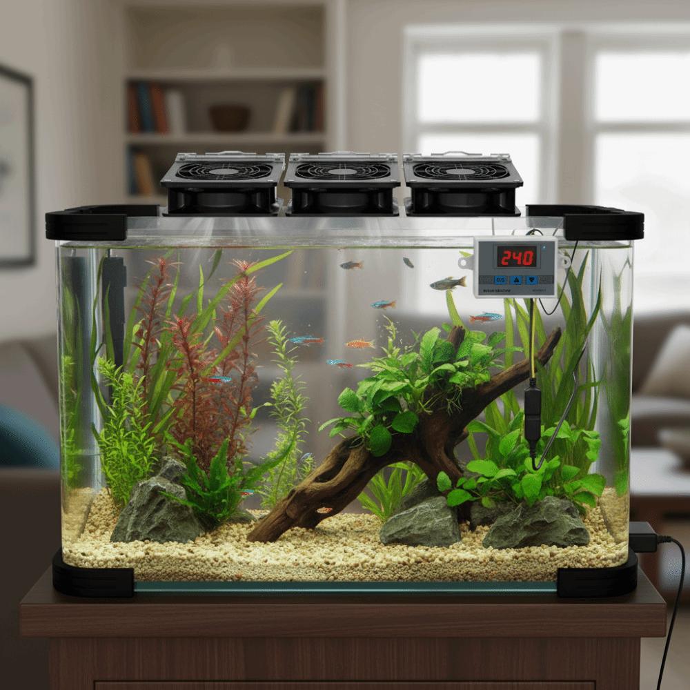 Fast Cooling Aquarium Cooling Fan Adjustable Angle Fish Tank Cooler  Planted Tank