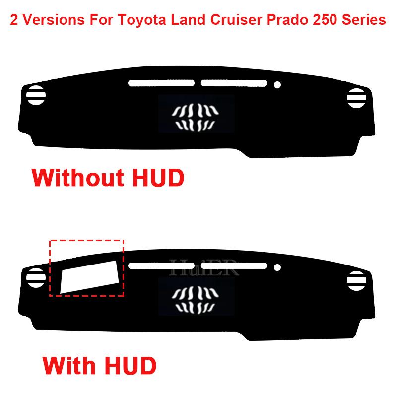 For Toyota Land Cruiser Prado 250 Series 2026 2026 2026 2026 Car Dashboard Cover Avoid Light Mat Non-Slip Pad Dash Accessories