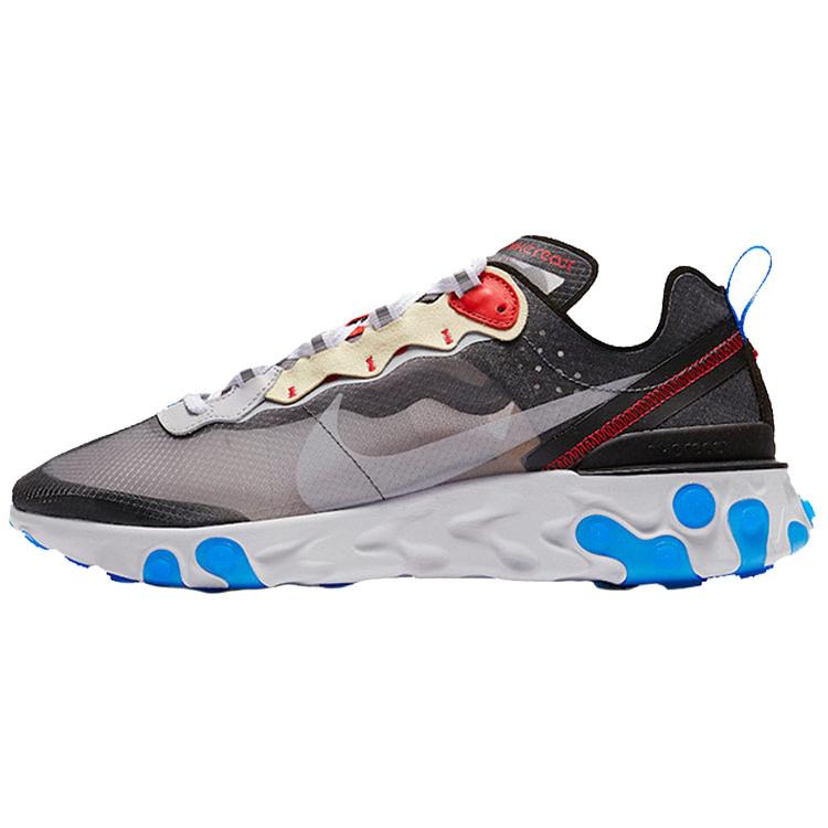 New Nike React Element 87 Dark Grey Photo Blue AQ1090-003