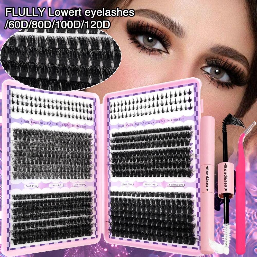 Wispy Style False Eyelashes Natural Look Fake Eyelash DIY Lash Extension Kit  Eye Lash Extension