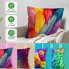 Colored Pattern Cushions Pillowcase Printed Polyester 45X45Cm Throw Pillow Cover Decorative Sofa Cushion Pillowslip Home Decor