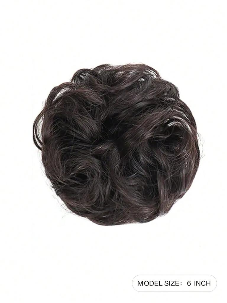 Chignon Synthétique Pince Griffe Marron Noir 6 pouces Clip Sur Cheveux Ondulé Bouclé Chignon Queue de Cheval Extension Perruque Pour Femmes