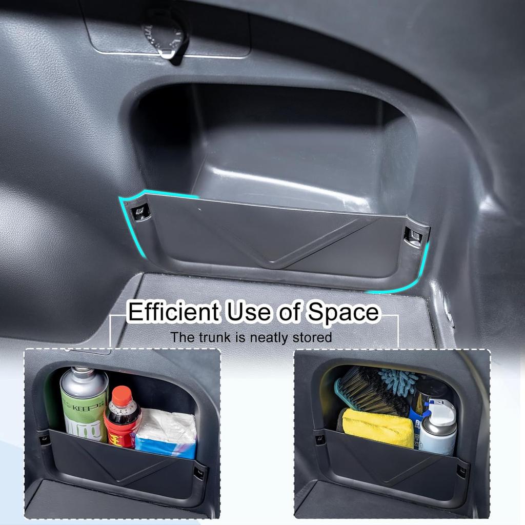 JDMCAR Rear Cargo Storage Baffle For Toyota RAV4 Accessories -2025, Trunk Side Divider Panel, OEM Fit, No Tools Required, Durable ABS