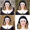 Nun Hats Nun Headband Caps Nun Habits Hat for Adult Women Cosplay Halloween Costume