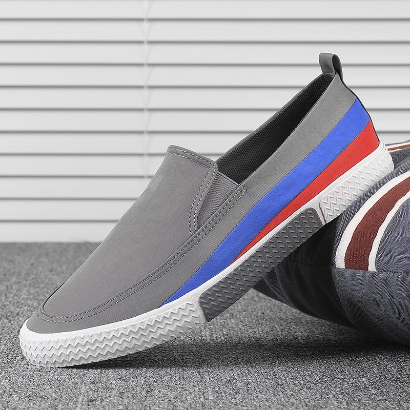 Fashion Male Shoes Soft Slip-On Sneakers Tennis Footwear New Casual Shoes Men Canvas Breathable Summer Outdoor Lafers Driving