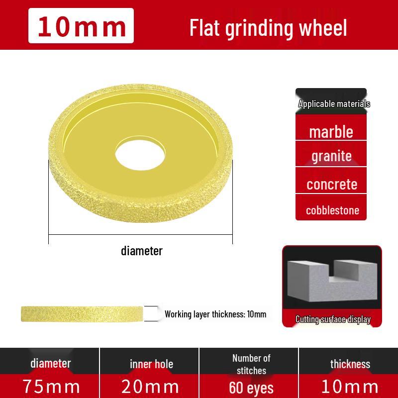 Bordureuse pour Carrelage en Marbre et Meuleuse à Pierre pour Meuleuses d'Angle - Outil de Découpe, Chanfreinage et Polissage de Carrelage