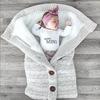 Velvet-Lined Knitted Baby Stroller Sleep Sack