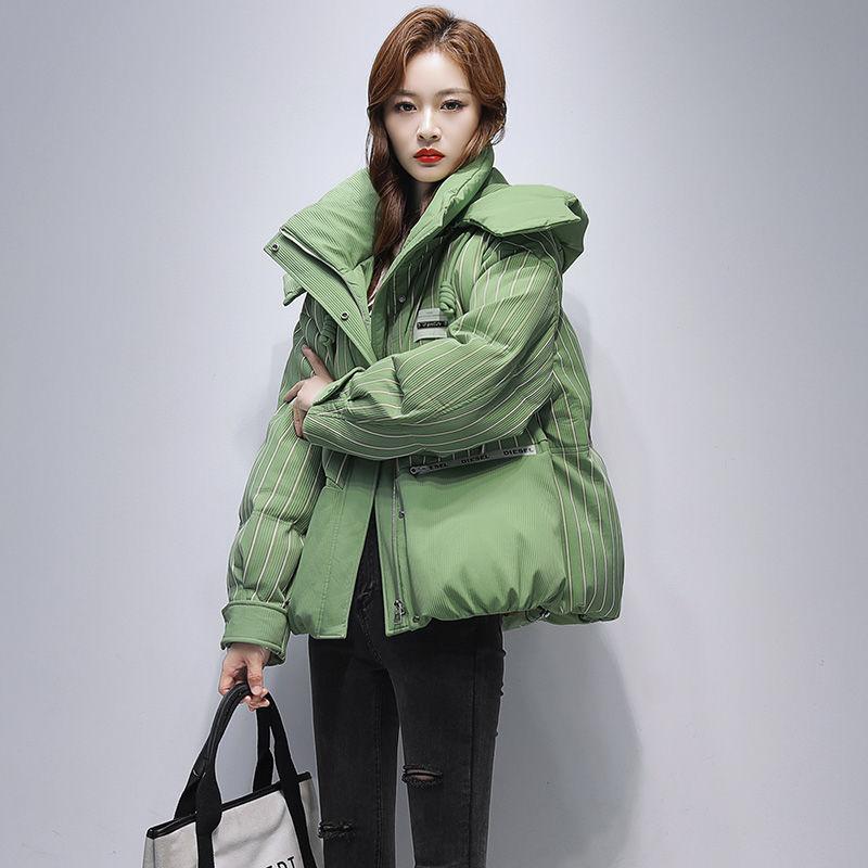 Short Winter Puffer Jacket Women Youth Fashion Quilted Coat Small Size High Quality Brand