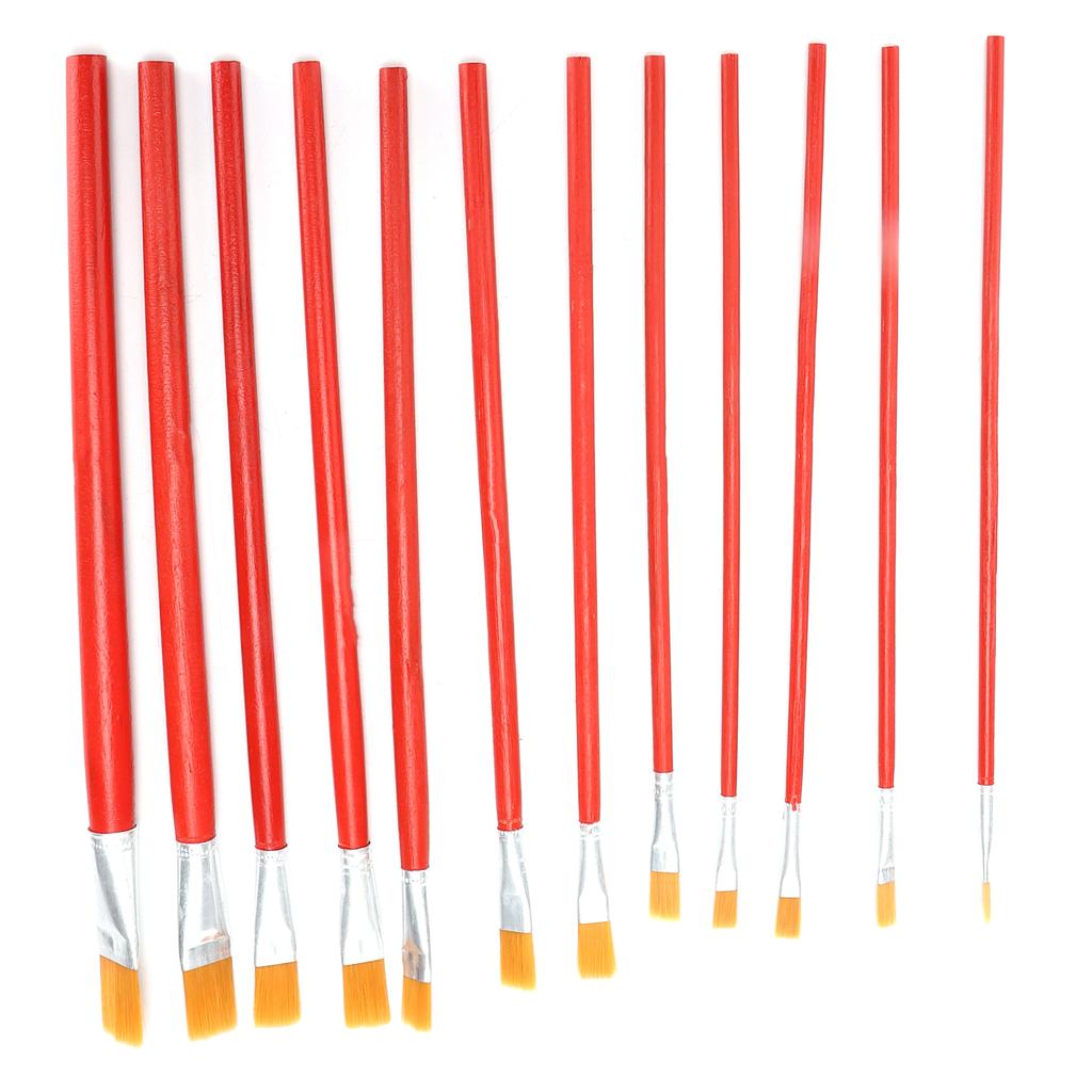 12Pcs Paint Brush Set Multifunctional AntiShedding Bristles Watercolor Painting Brush for Painters