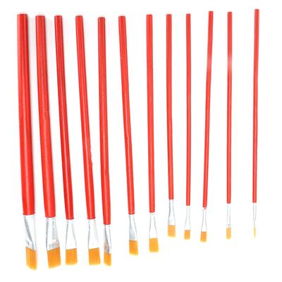12-teiliges Pinselset Multifunktional Anti-Ausfallende Borsten Aquarellmalpinsel für Maler