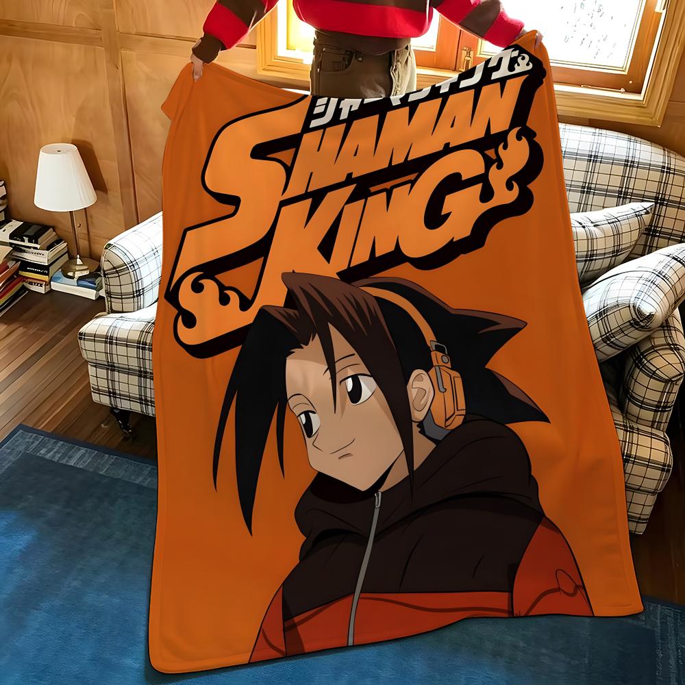 Anime S-Shaman K-King Throw Flannel Blanket Suitable for Sofas Beds Offices Travel, Camping Chairs