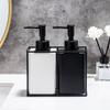 Home Ceramic Hand Sanitizer Bottle Matte Wrought Iron Bathroom Shower Gel Is Bottled and Pressed Into Soap Bottle Bathroom