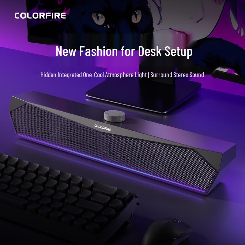 COLORFIRE CF100 Bluetooth RGB Gaming Speakers CN plug (adapter included)