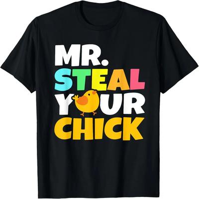 Mr Steal Your Chick Easter Chicken Boys Egg Hunting T-Shirt
