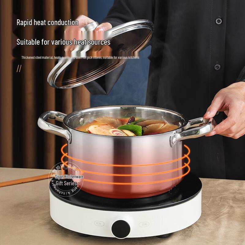 Siga Edelstahl Verbund 3-teiliges Kochgeschirr-Set