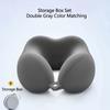 1PC Ergonomic U-Shaped Neck Pillow Strap Storage Bag - Memory Sponge Travel and Office Support, Removable and Machine Wash Cover, Lightweight Portable
