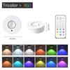 RGBW COB LED Cabinet Light 12Color Remote Control USB Type-c Rechargeable Night Light for Kitchen Wardrobe Bedroom