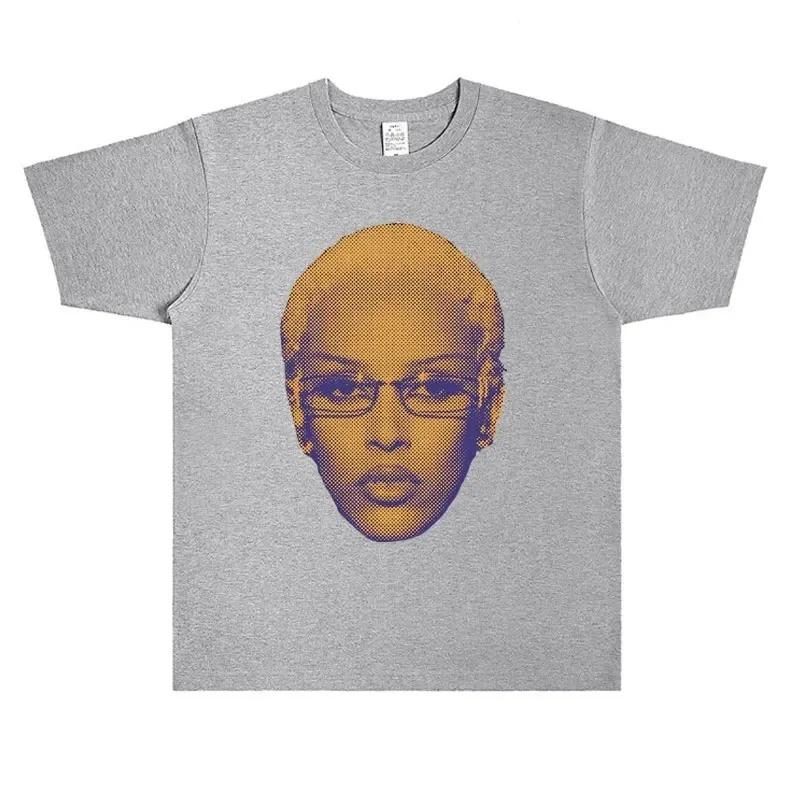 

Unisex Doja Cat Halftone Face Fun Printed TShirt 100 Cotton Crew Neck New Summer Fashion Harajuku Style Oversized Casual Top 4XL