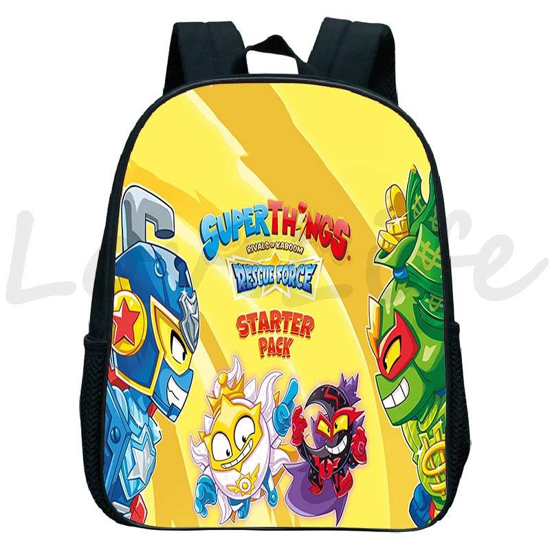 Superthings Neon Power Backpack for Kids Game Superzings Kindergarten Backpack Children Book Bag Boys Girls School Bags
