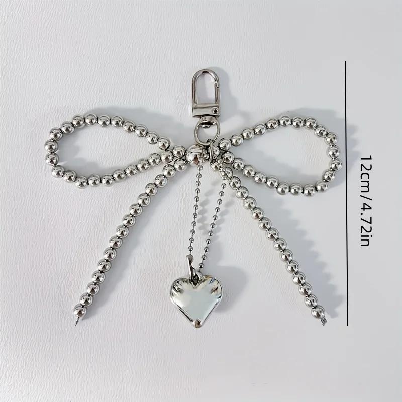 INS Wind Sweet Pearl Bow Bag Pendant Love Pendant Phone Pendant Girl Heart Phone Chain