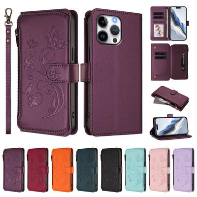 Leather Flip Cases For Honor 600 400 200 90 Smart Pro Lite 80 70 60 50 SE 20 20S 4G 5G Cover Card Wallet Phone Bag Dual Layer Storage Compartment