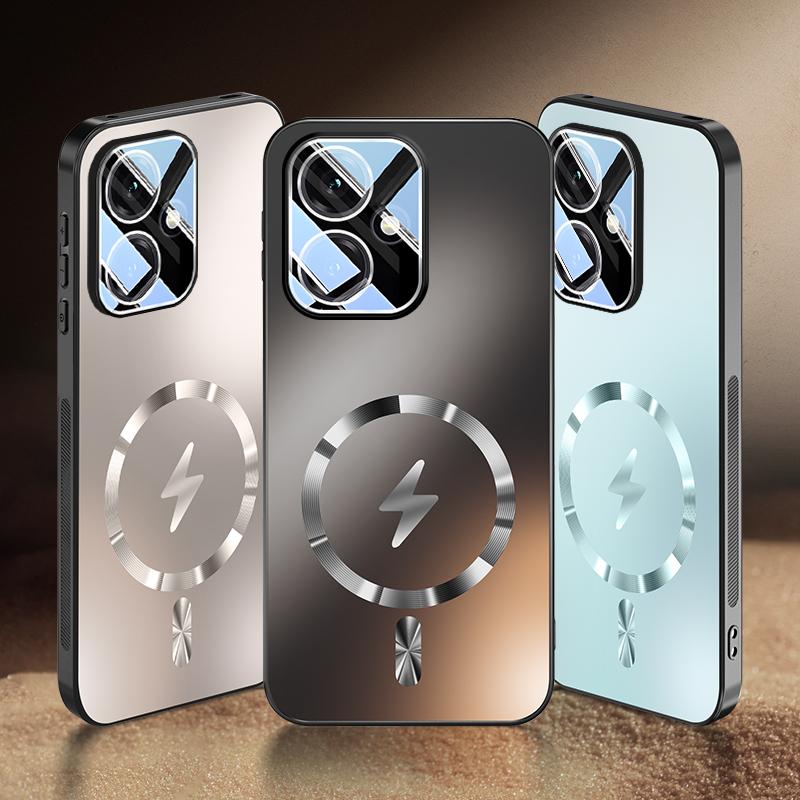 For Honor 400 400 Pro PC TPU material lens full protective case features magnetic shock-proof and anti-fingerprint phone cover