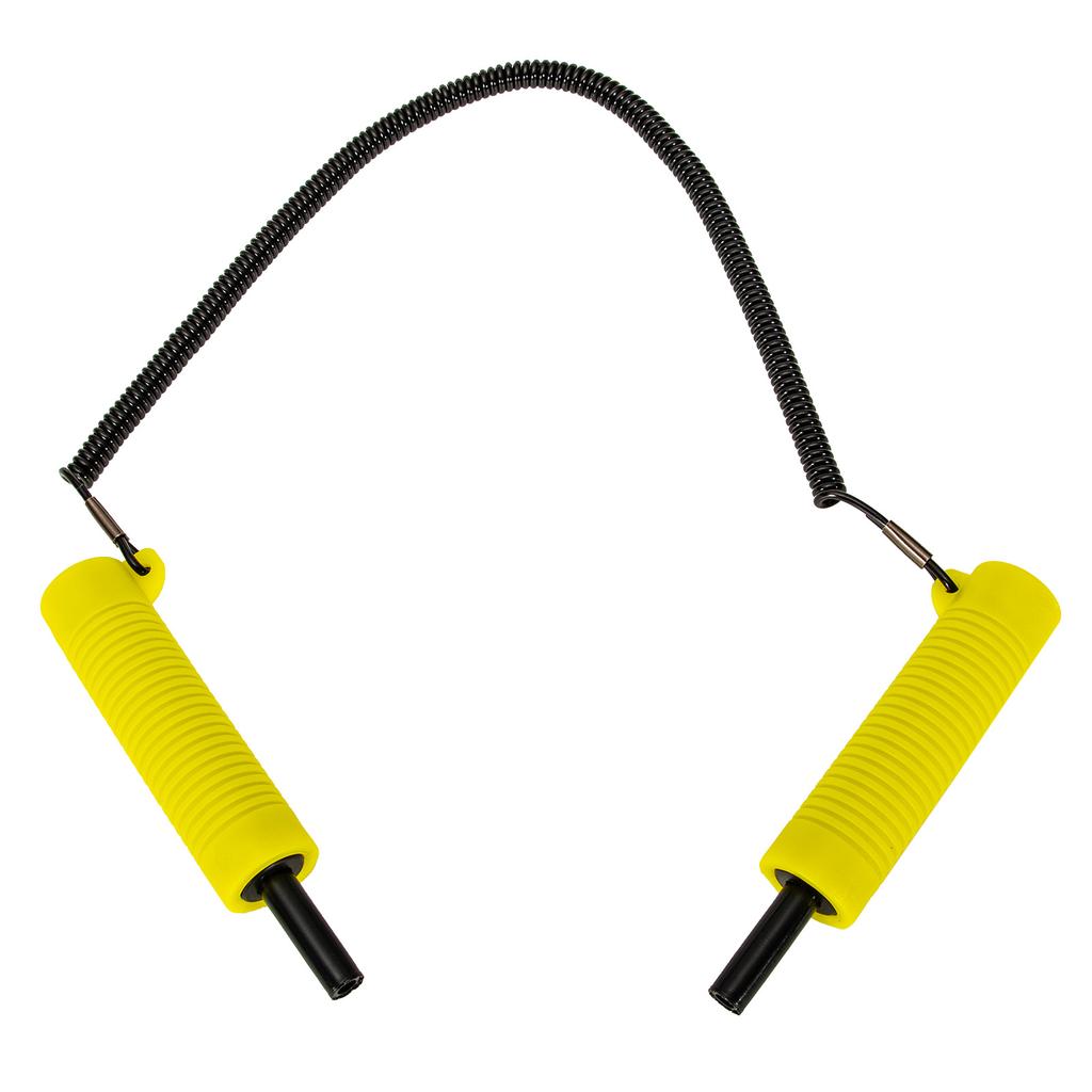 Ice Auger Ice Fishing Retractable Ice Drill with Whistle Protection Set Safe Reliable Long Stretch Rope for Ice Skating