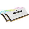 Memoria RAM CORSAIR VENGEANCE RGB PRO SL DDR4 32 GB (16 GB x 2) 3600MHz Compatible con Intel XMP CL18 PC de Escritorio Blanco CMH32GX4M2D3600C18W