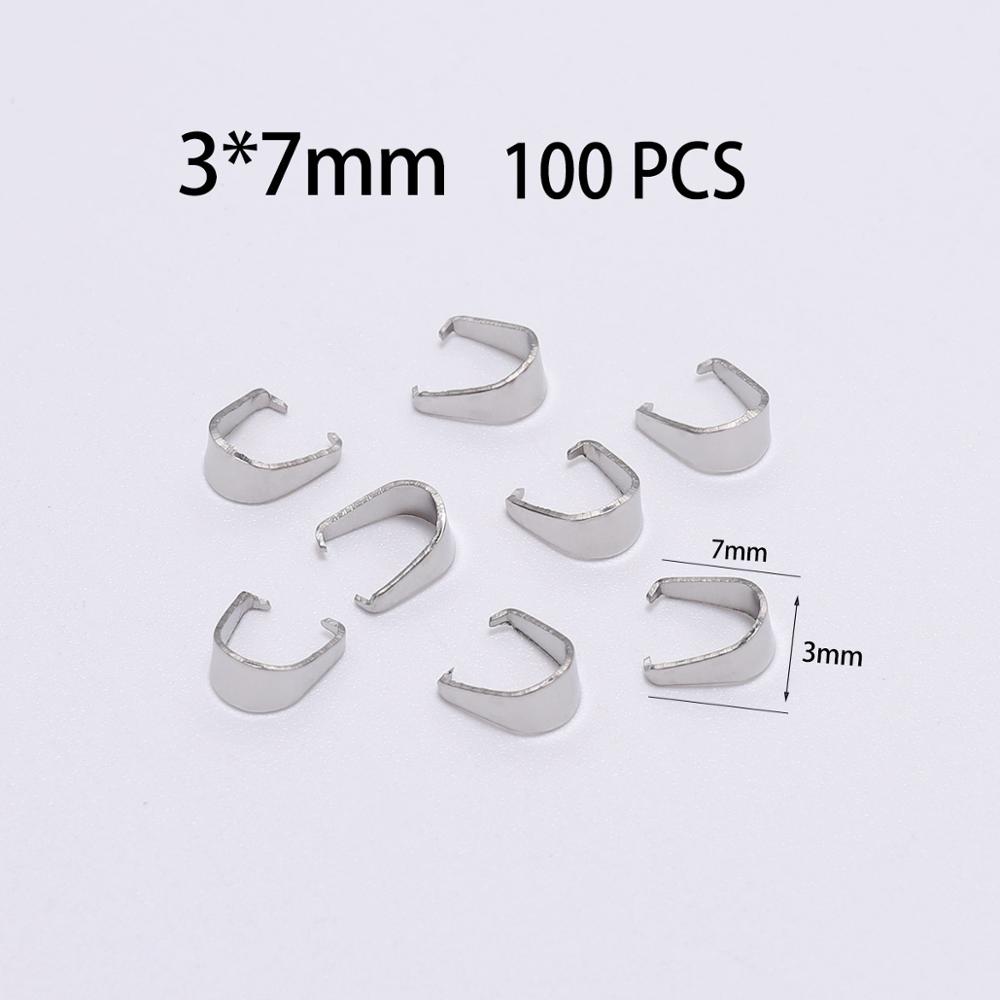 

50-100 шт., подвесные застежки из нержавеющей стали, зажимы с крючками, залог, ожерелье из бисера, подвески, разъемы для изготовления ювелирных изделий, фурнитура «сделай сам»