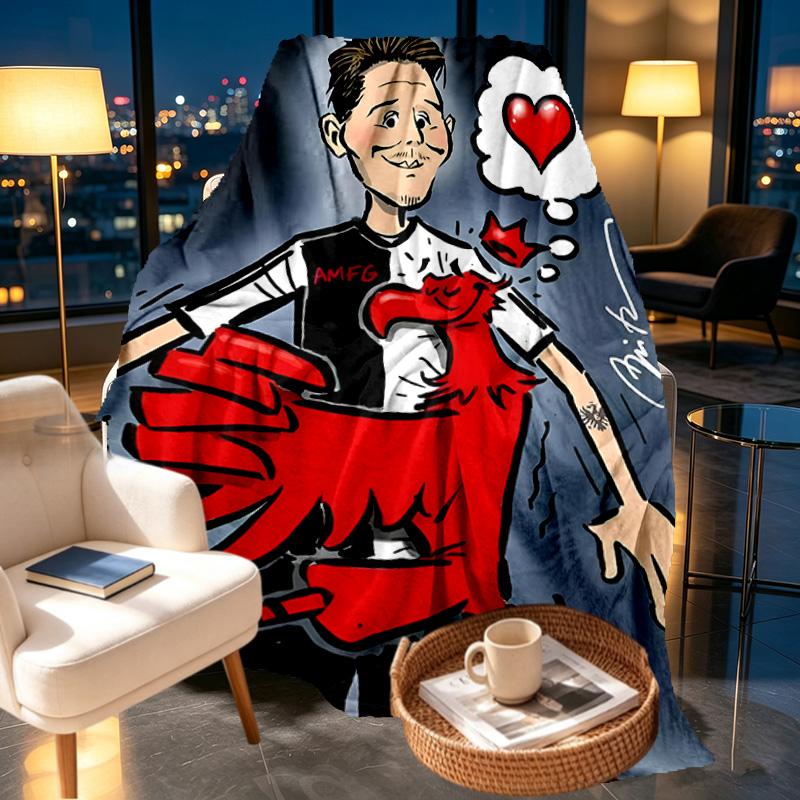Eintracht Frankfurt Print Blanket - Soft & Comfortable, for Bedroom, Travel, Sofa, Home Decoration - Birthday Christmas Gift for Friend