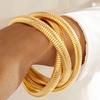 Multi-Layer Geometric Open Cuff Bracelet Set for Women Fashion Jewelry