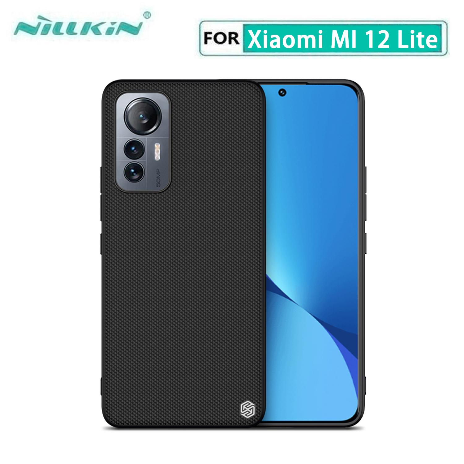 

Для Xiaomi MI 12 Lite Чехол NILLKIN Текстурированный чехол из нейлонового волокна Нескользящая матовая задняя крышка
