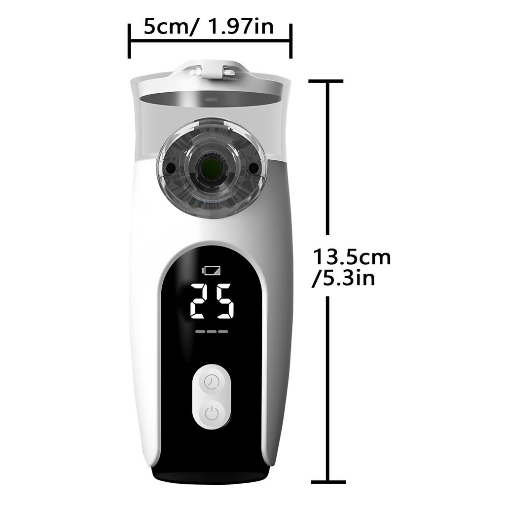 Medical Silent Mesh Nebulizer Portable USB Nebulizer Wihe LED Display Medical Silent Ultrasonic Inhaler Timing Steam Device Adult Child